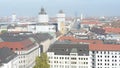 Cityscape of Munich, historical part next to Marienplatz. View to Feldherrenhalle from top of the town hall.