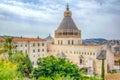 Cityscape of Nazareth with Basilica of the annunciation, Israel Royalty Free Stock Photo