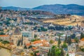 Cityscape of Nazareth with Basilica of the annunciation, Israel Royalty Free Stock Photo