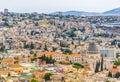 Cityscape of Nazareth with Basilica of the annunciation, Israel Royalty Free Stock Photo