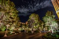 The Cityscape near Wynn Las Vegas at Night - Nevada, USA Royalty Free Stock Photo