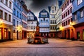 Cityscape of the new old town inFrankfurt am Main, Hessen, Germany Royalty Free Stock Photo