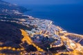 Cityscape by night of Santa Cruz, La Palma