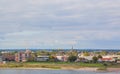 Cityscape of Nijmegen againt blue sky