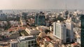Cityscape northeast of town hall of Ho Chi Minh City, Vietnam Royalty Free Stock Photo
