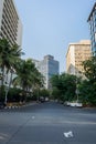 Cityscape office buildings with modern corporate architecture Royalty Free Stock Photo