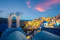 Cityscape of Oia town in Santorini island, Greece Royalty Free Stock Photo