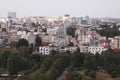 Cityscape of old part of Bucharest, with many worn out buildings, as seen from the Palace of Parliament Royalty Free Stock Photo