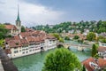 Cityscape of the old town of Bern Royalty Free Stock Photo