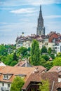 Cityscape of the old town of Bern Royalty Free Stock Photo