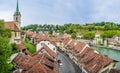 Cityscape of the old town of Bern Royalty Free Stock Photo