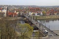 Cityscape of old town in Kaunas, Lithuania