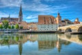 Cityscape of the old town of Regensburg in Germany Royalty Free Stock Photo