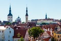 Cityscape of old town Tallinn, Estonia Royalty Free Stock Photo