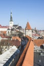 Cityscape of the old town of Tallinn, Estonia Royalty Free Stock Photo