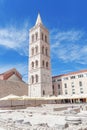 Cityscape of old town of Zadar. Royalty Free Stock Photo