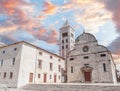 Cityscape of old town of Zadar. Royalty Free Stock Photo