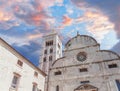 Cityscape of old town of Zadar. Royalty Free Stock Photo