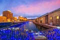 Cityscape of Otaru, Japan canal and historic warehouse, Sapporo