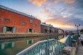 Cityscape of Otaru, Japan canal and historic warehouse, Sapporo