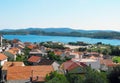 Cityscape outskirts of Sibenik. Royalty Free Stock Photo