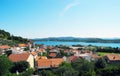 Cityscape outskirts of Sibenik. Royalty Free Stock Photo