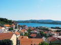 Cityscape outskirts of Sibenik. Royalty Free Stock Photo