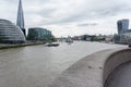 Cityscape over River Thames The Shard, and City Hall and 20 Fenchurch Street Royalty Free Stock Photo