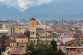 Cityscape over Shkodra known also as Shkoder, Albania Royalty Free Stock Photo