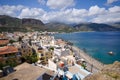 Cityscape of Paleochora, Crete, Greece Royalty Free Stock Photo