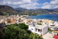 Cityscape of Paleochora, Crete, Greece Royalty Free Stock Photo