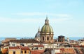 Cityscape of palermo with domes, the old town