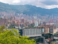 Cityscape and panorama view of Medellin, Colombia. Medellin is the second-largest city in Colombia.