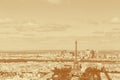 Cityscape of Paris with Eiffel Tower Royalty Free Stock Photo