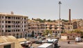 Cityscape with passengers port in Corfu, Greece