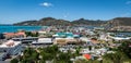 Cityscape of Philipsburg, St Maarten.