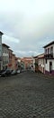 Cityscape photo from terceira island in cloudy weather