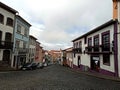 Cityscape photo from terceira island in cloudy weather