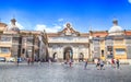 Cityscape with Piazza del Popolo People`s Square in Rome, Ital Royalty Free Stock Photo