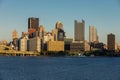 Cityscape of Pittsburgh, Pennsylvania. Allegheny and Monongahela Rivers in Background. Ohio River. Pittsburgh Downtown With