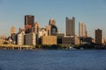 Cityscape of Pittsburgh, Pennsylvania. Allegheny and Monongahela Rivers in Background. Ohio River. Pittsburgh Downtown With