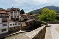 Cityscape in Potes a Cantabria village of Spain.