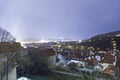 Cityscape of Prague from above(Night view ), Czech Republic Royalty Free Stock Photo