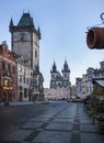 Cityscape in Prague in autumn, Czech Republic Royalty Free Stock Photo