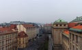 Cityscape of Prague city center near a Ministry Royalty Free Stock Photo