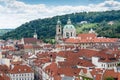 Spring cityscape of Prague city, Czech Republic Royalty Free Stock Photo