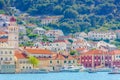 Cityscape of Pucisca town, Brac. Royalty Free Stock Photo