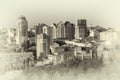 Cityscape .Retro toning