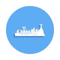 cityscape of Rio de Janeiro icon in badge style. One of Cityscape collection icon can be used for UI, UX