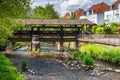 Cityscape by the river Alb in Ettlingen, Black Forest, Baden-Wurttemberg, Germany, Europe Royalty Free Stock Photo